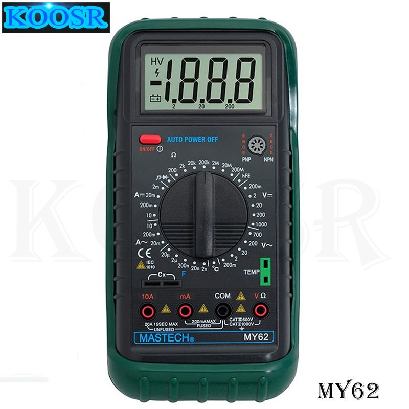 1pcs Mastech My62 Handheld Digital Multimeter Multimeters