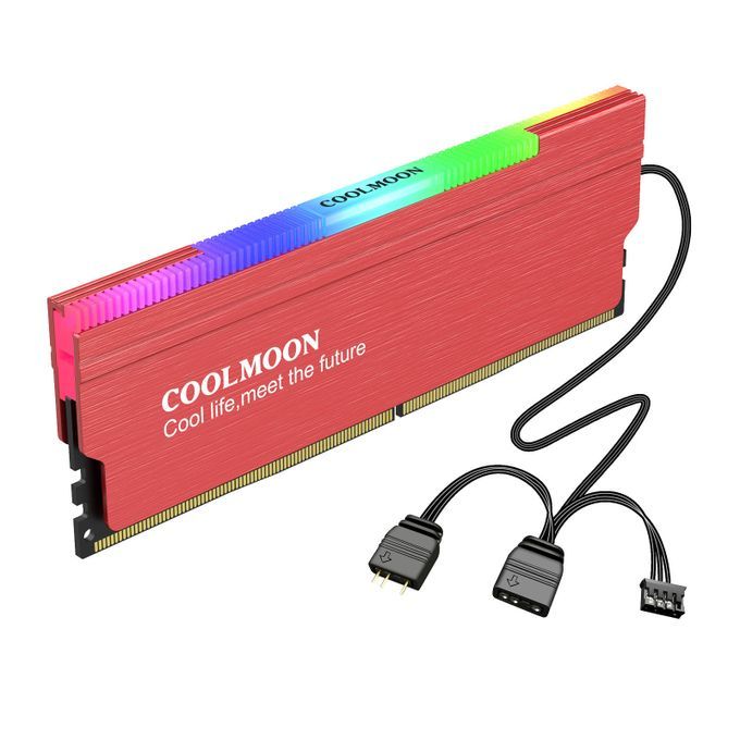 Cooling Vest 5V 3Pin  Memory RAM Cooler Radiator For DDR2 Red
