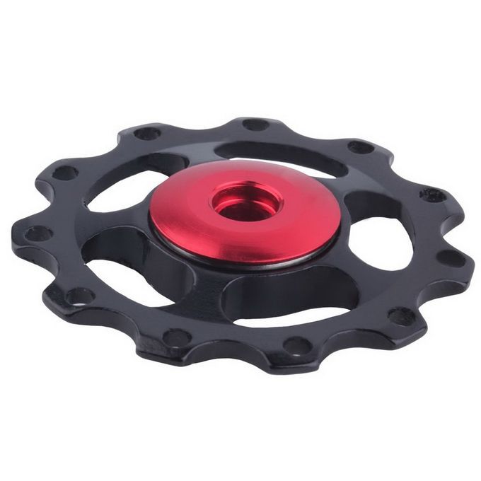 Aluminum Bike Jo Key Wheel Rear Derailleur Bike With 11T Gear Guide Pulley-black
