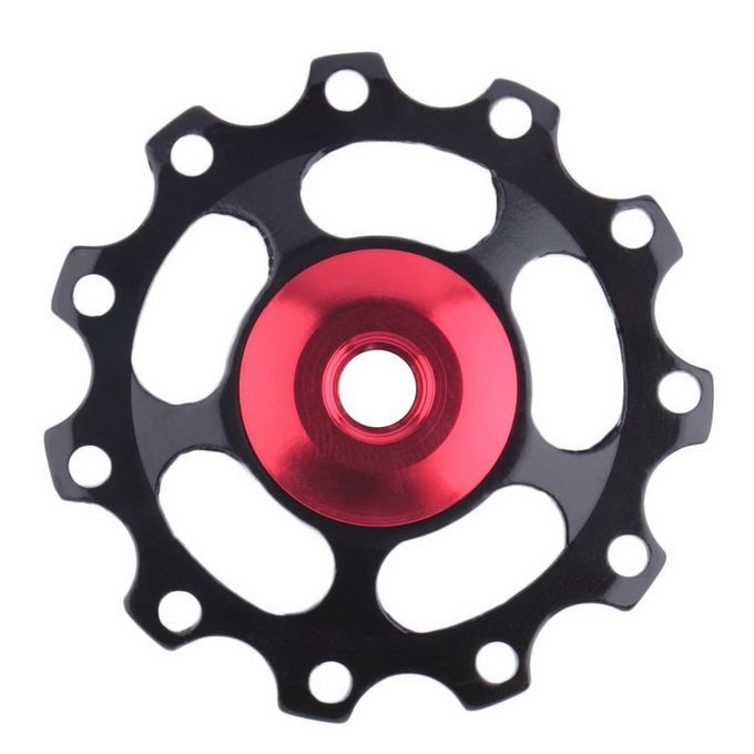 Aluminum Bike Jo Key Wheel Rear Derailleur Bike With 11T Gear Guide Pulley-black