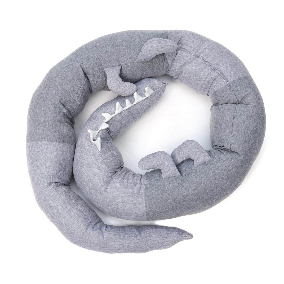 185cm Cotton Baby Crib Bed Bumpers Crocodile Doll Pillow Cushion Kids Nursery Bedding Cot Room Decor