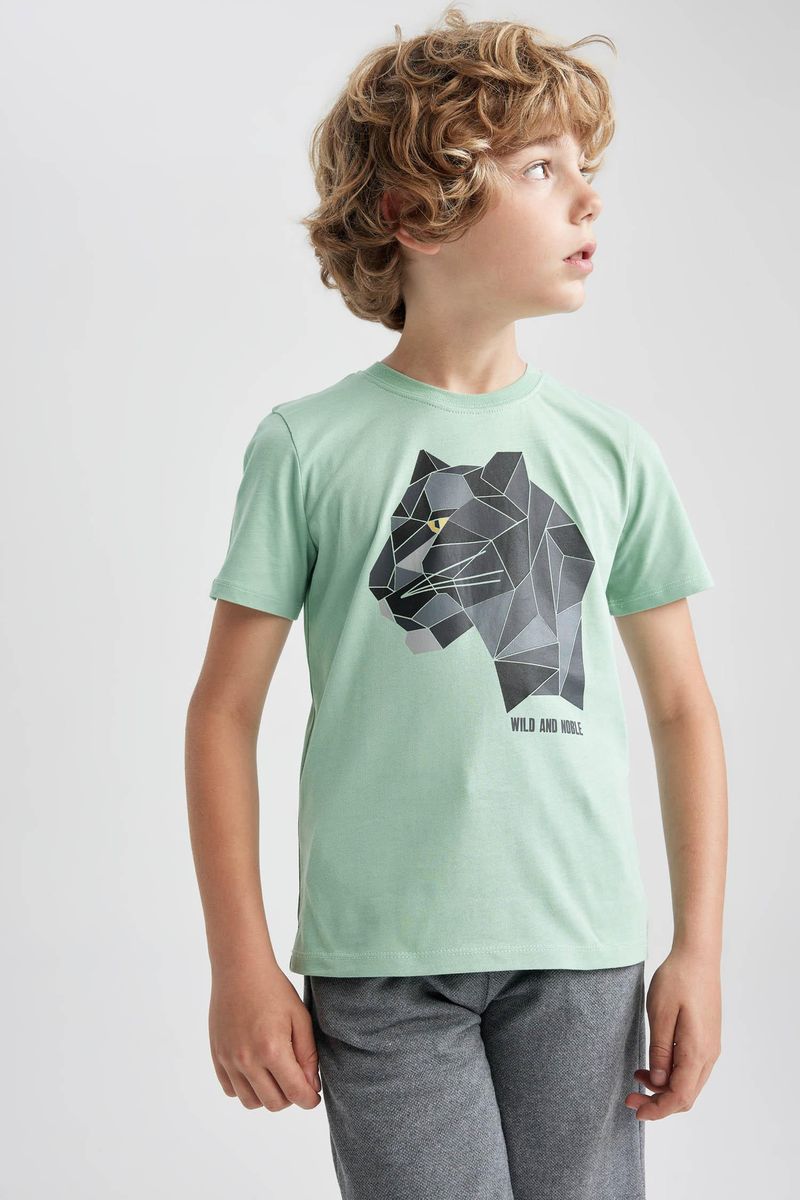 2 Piece Boy Casual Regular Fit Long Sleeve Knitted Set - Green