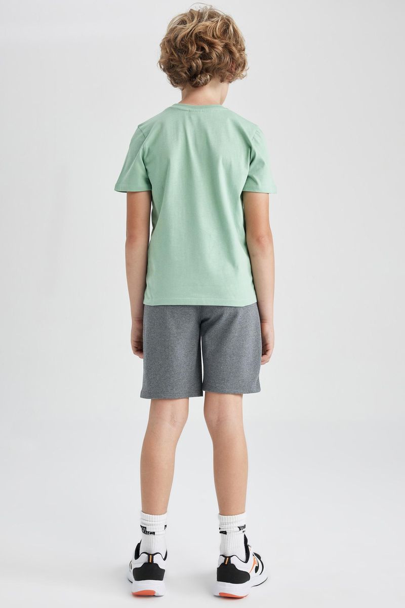 2 Piece Boy Casual Regular Fit Long Sleeve Knitted Set - Green