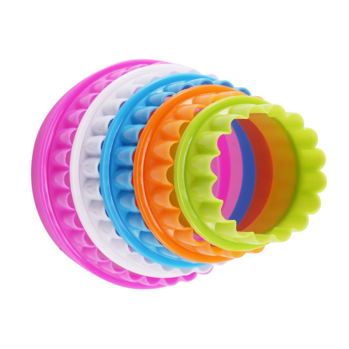 5pcs Colorful Fondant Cake Molds Moluds (Flower