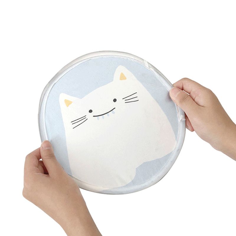 Japanese Foldable Folding Fan Cartoon Style Hanging Round Cartoon Fan Hangable Hand Cartoon TSLM1 1pcs Fan Portable Portable