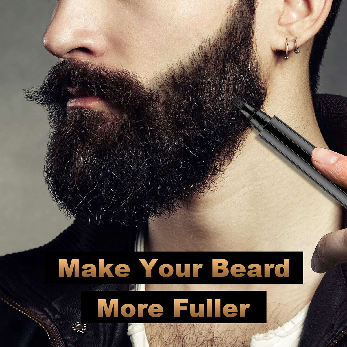 Beard Filling Pen Kit Barber Pencil Waterproof Long