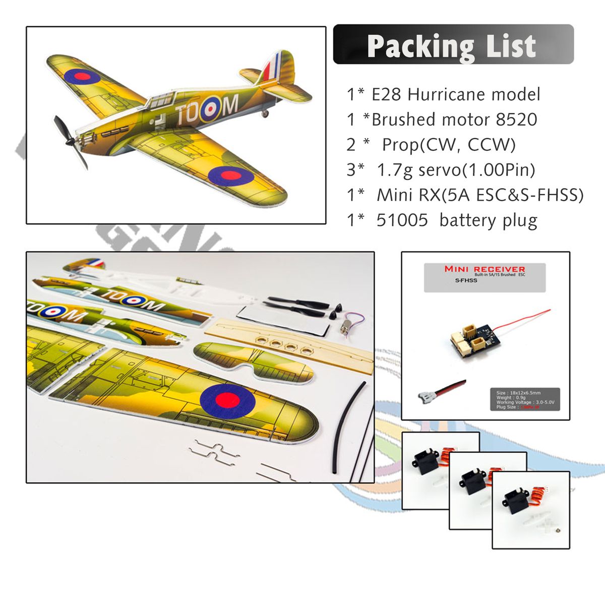 DWH E28 Hurricane RC Airplane Outdoor Flight Toys For Kids