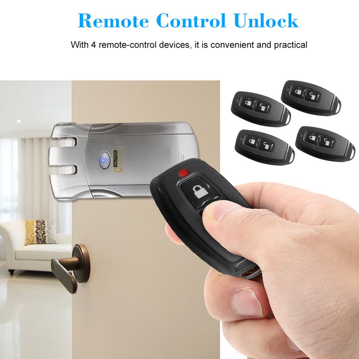 WF-018 Wireless Remote Control Lock Security Invisible