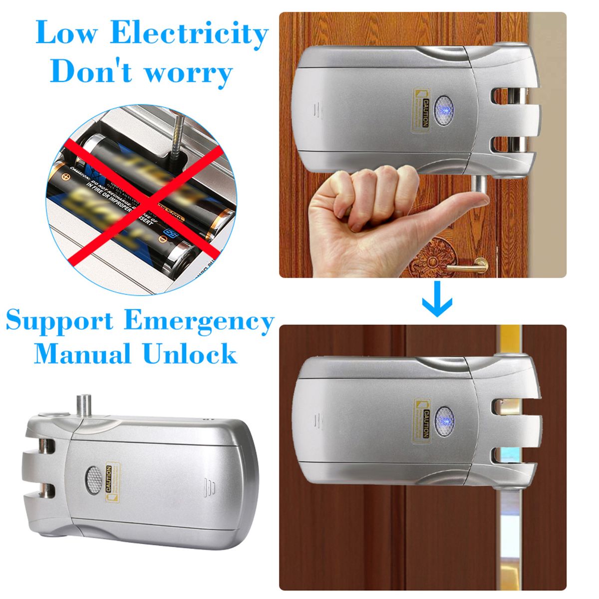 WF-018 Wireless Remote Control Lock Security Invisible