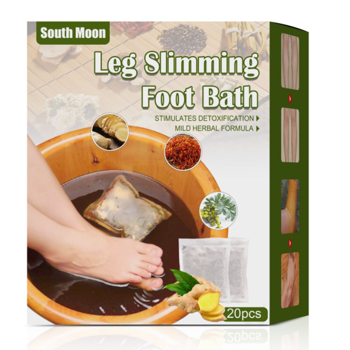 Leg Slimming Foot Bath Bags Wormwood Ginger Foot Soak Foot