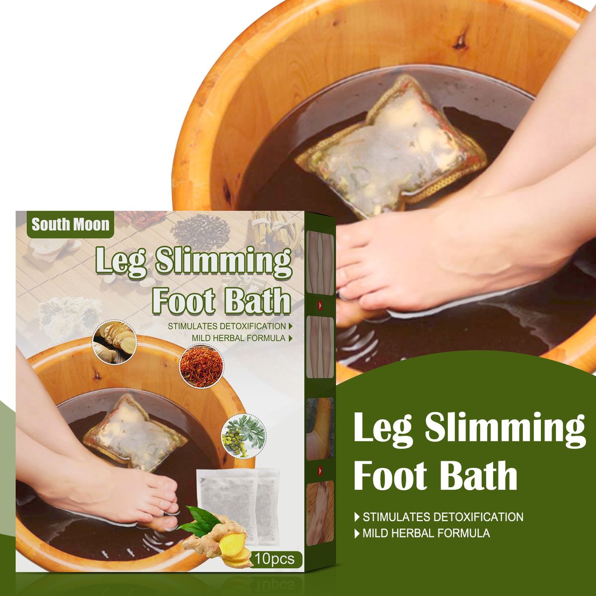 Leg Slimming Foot Bath Bags Wormwood Ginger Foot Soak Foot