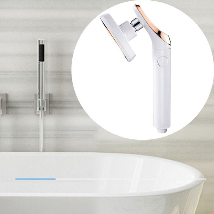 Hand Held High Pressure Shower Head SPA High Flow Rainfall Water White