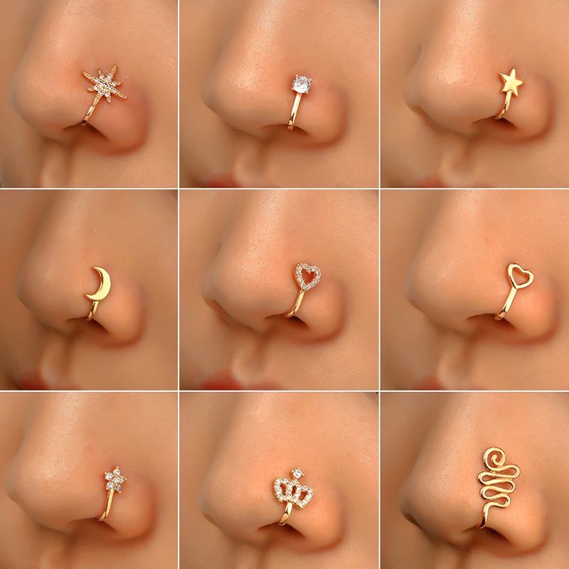 10 PCS U-shaped Nose Clip, Color: G-227 Gold