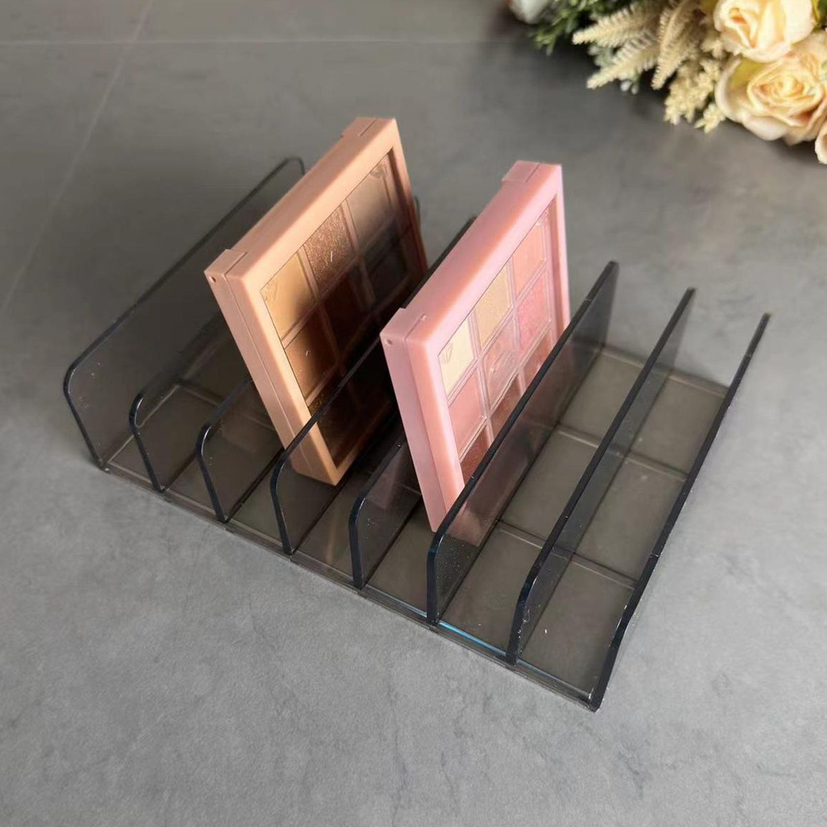 Makeup Tray Organizer for Drawer Makeup Organizer Tray with 7 Clear Grey