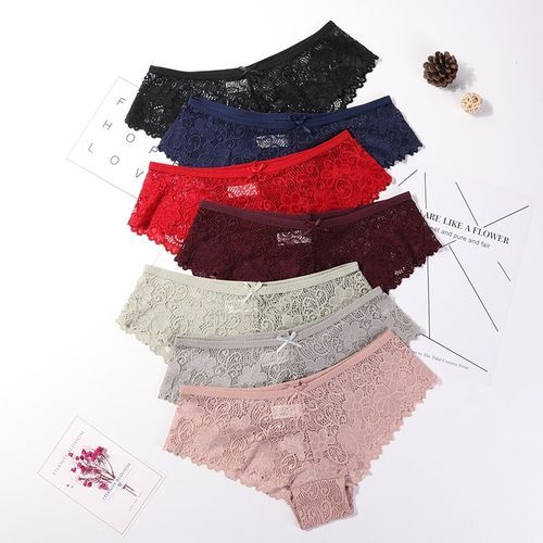 3 Pcs Panties For Woman  Y Lace Breathable Soft Lingerie Female Briefs Panty Y Transparent Women's Underpants