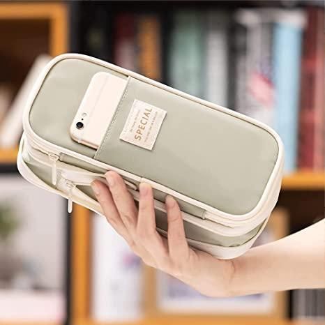 Pencil Cases Large Capacity Pencil Bag Pouch Holder Box for Girls Office Student Stationery Organizer School Supplies