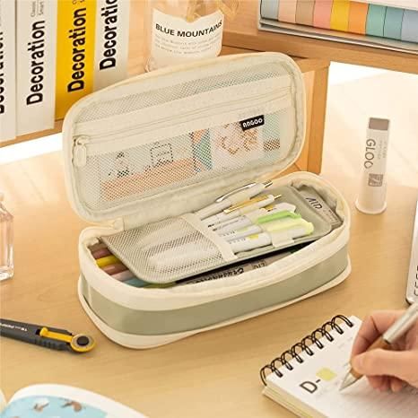 Pencil Cases Large Capacity Pencil Bag Pouch Holder Box for Girls Office Student Stationery Organizer School Supplies