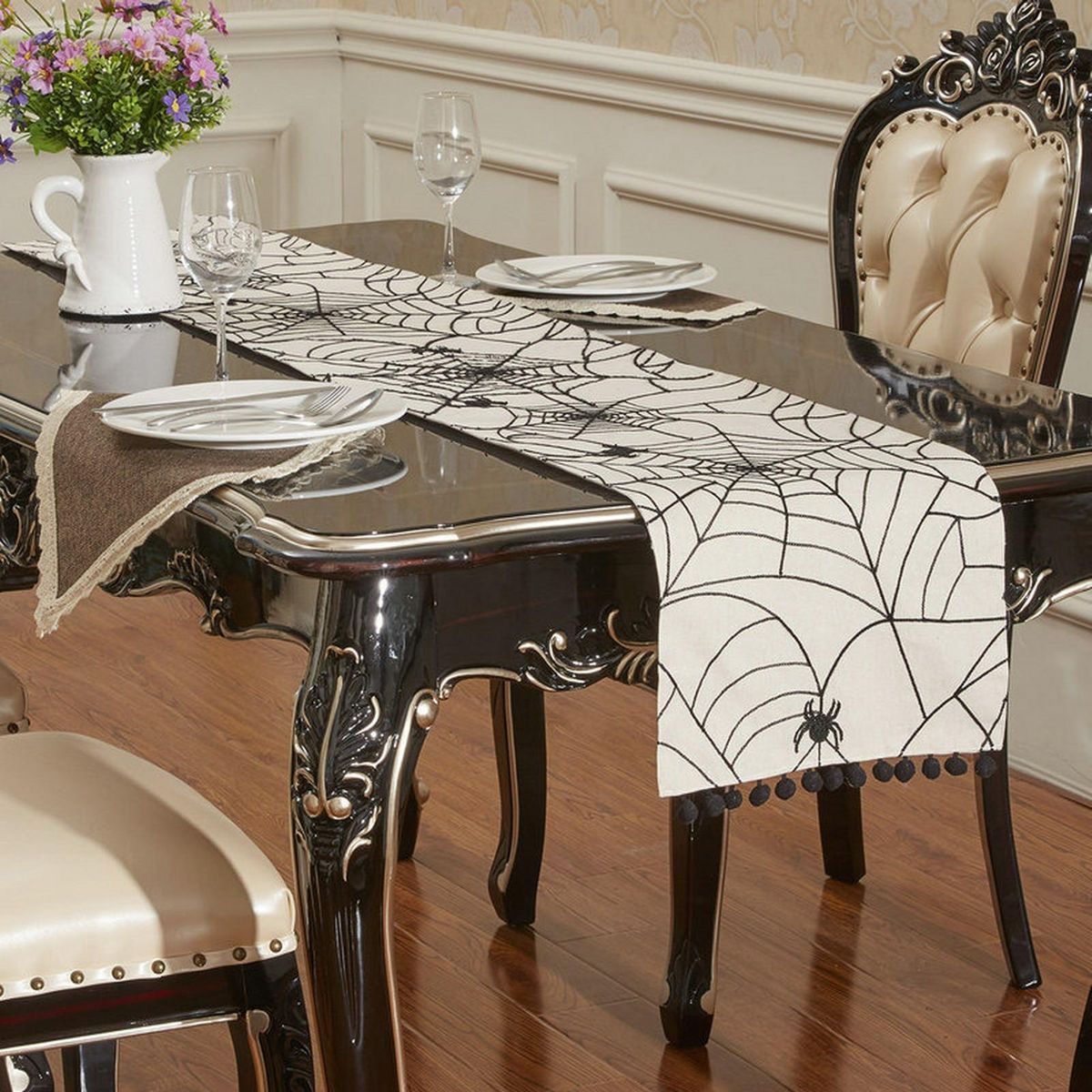 Dinner Tablecloth Christmas Plaid Pattern Table Runner Home Decoration