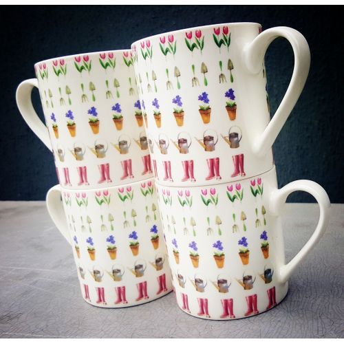 Her Gardening Mug - 4 Set