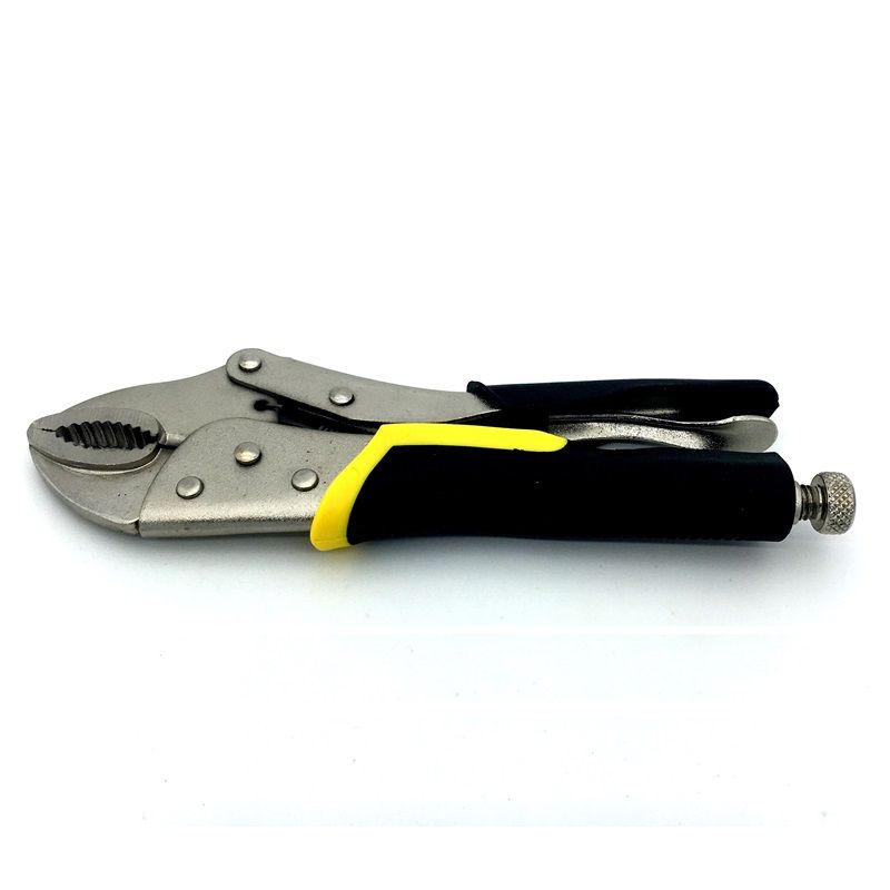 Locking Pliers 220mm/10" High Carbon Steel Gourd Mouth Straight Jaw Lock Mole Vise Grip Clamping Hand Tools With Plastic Handle