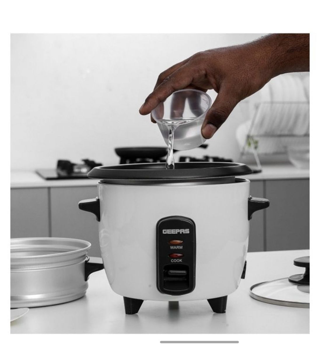 0.6L Automatic Rice Cooker, Cook, Warm, Steam