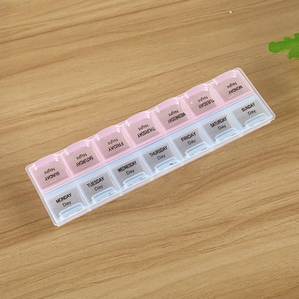 7 Day Pill Box Medicine Tablet Dispenser Organizer Weekly Storage Case For AM PM
