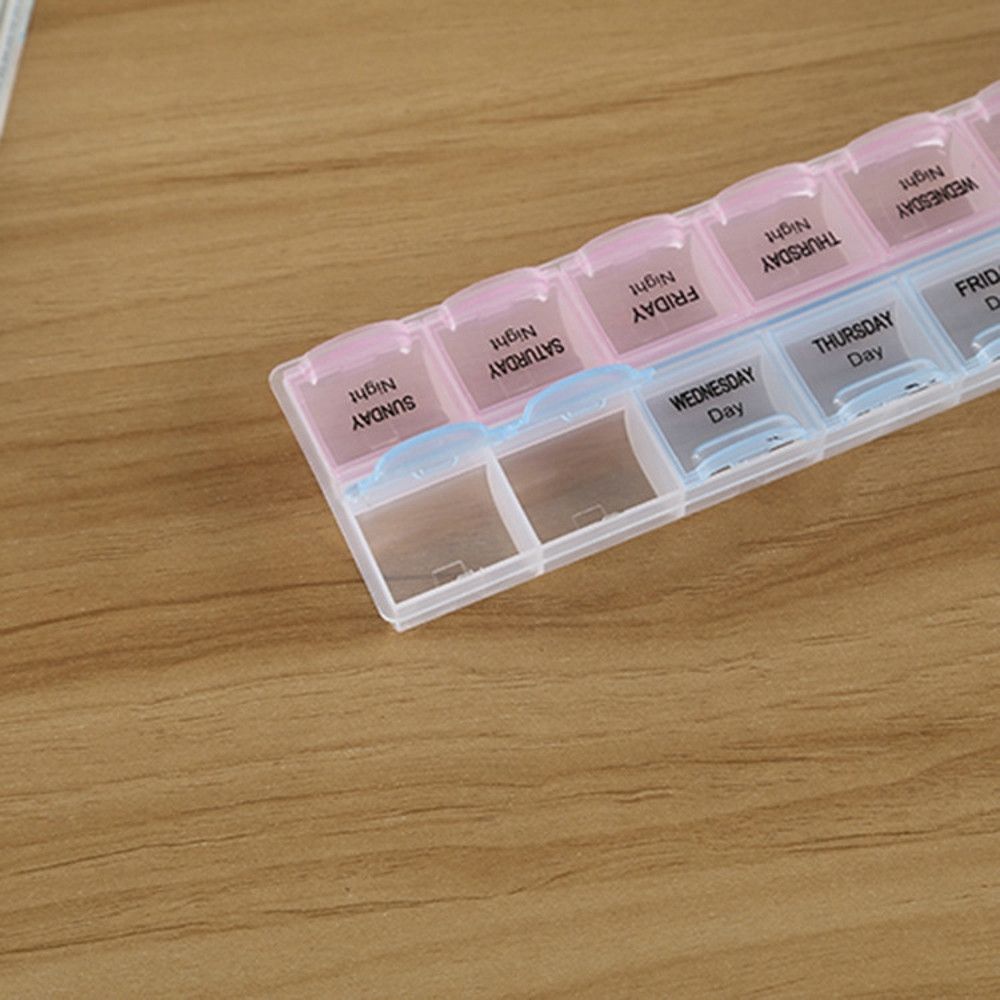 7 Day Pill Box Medicine Tablet Dispenser Organizer Weekly Storage Case For AM PM