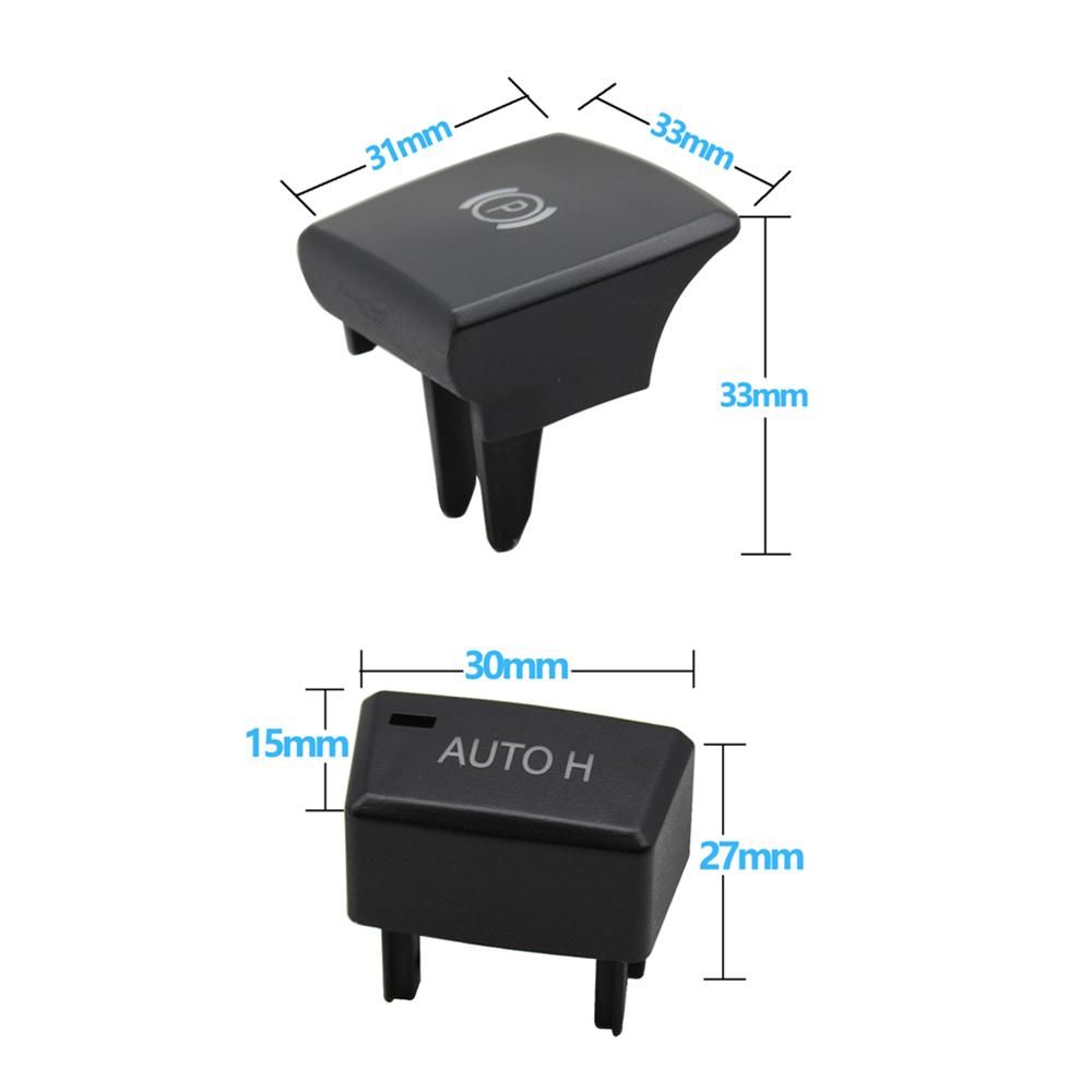 Car Handbrake Electronic Parking Switch AUTO H Button Cap Cover Replacement For BMW X5 X6 E70 E71 E72 2007-2013 61319148508