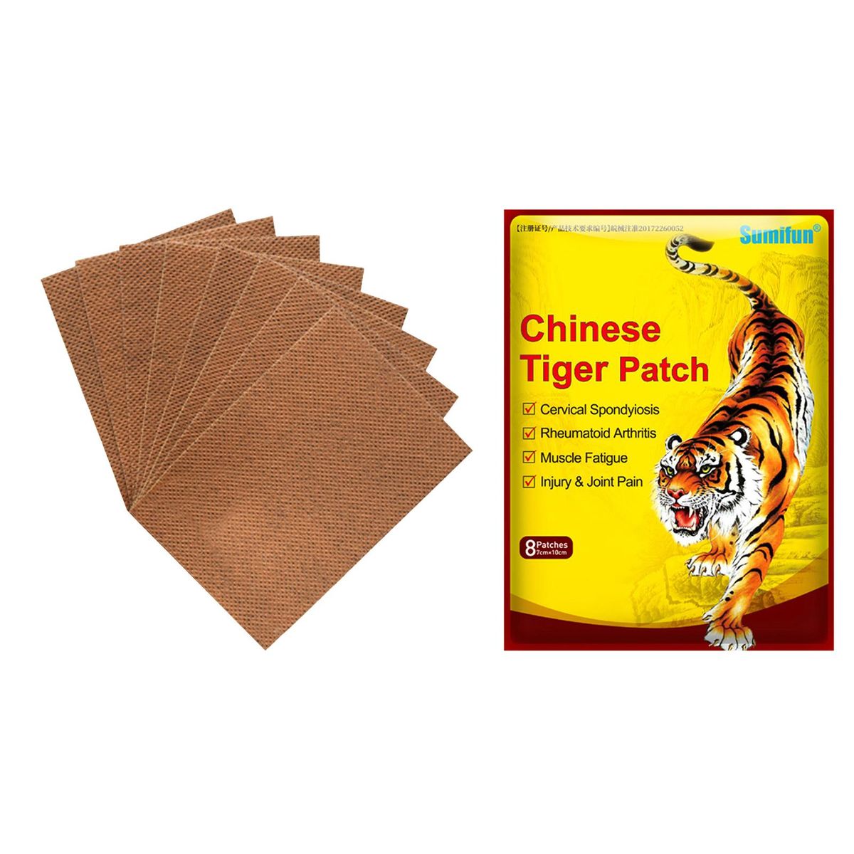 8pcs Tiger   Arthritis Muscle Body Plaster Patch Pad
