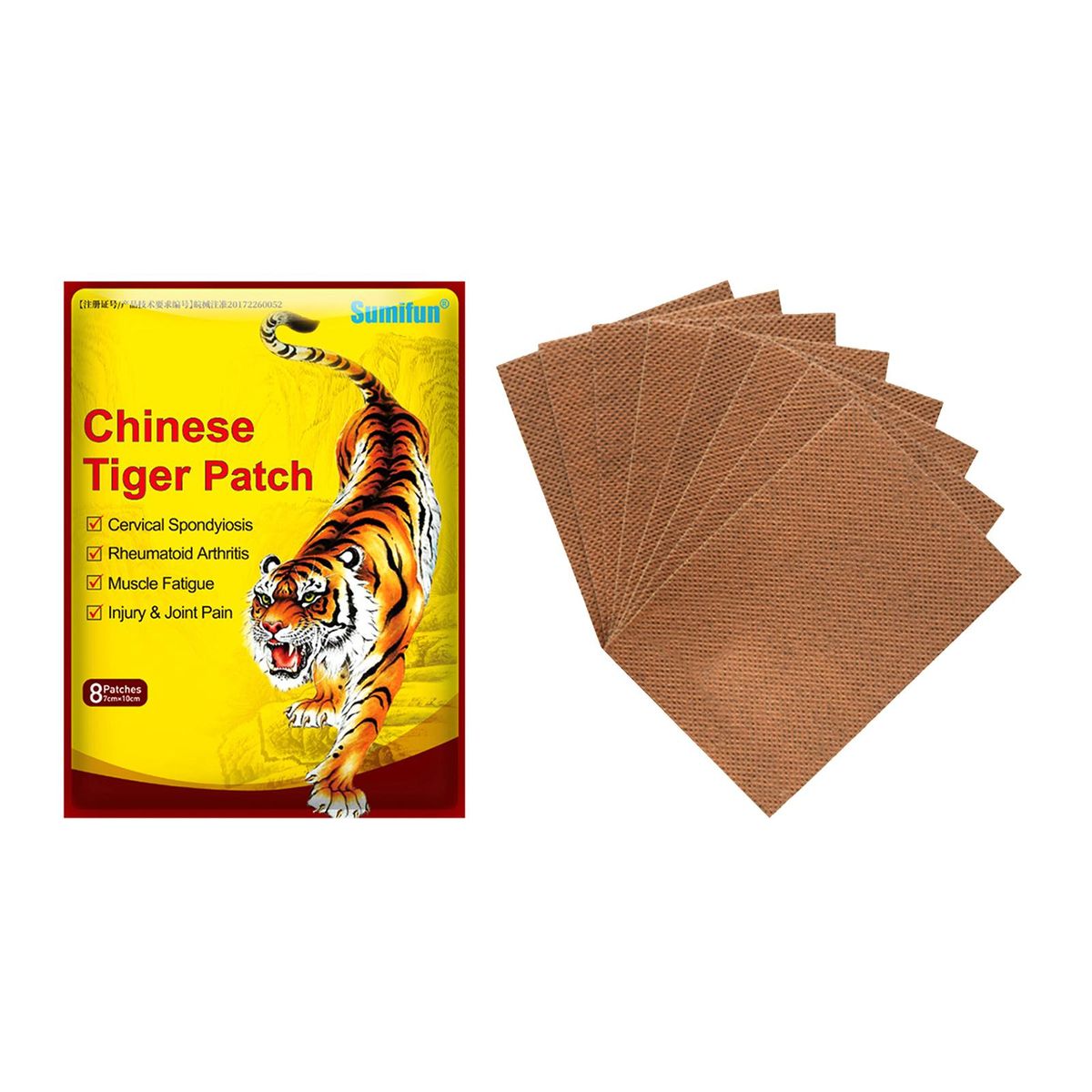 8pcs Tiger   Arthritis Muscle Body Plaster Patch Pad