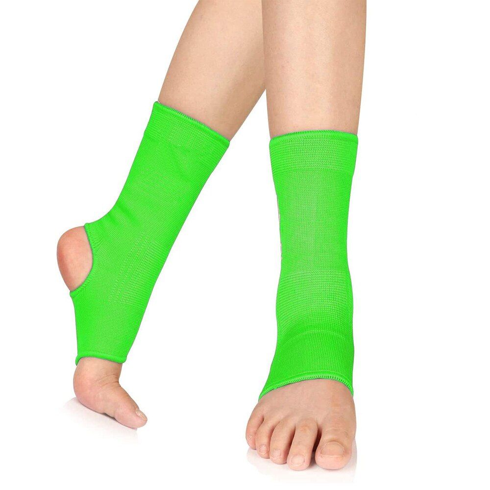 1Pair Ankle Wraps Support Boxing Gear For Men Women Muay Thai Ankle Support Kickboxing Wraps Gym Ankle Support-Green