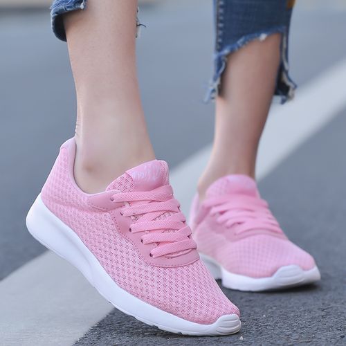 Women Running Shoes Lightweight Breathable Sneakers(Pink)