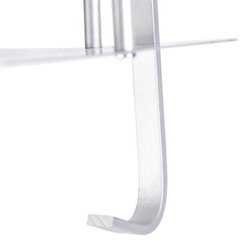 Double Layers Bathroom Toilet Corridor Aluminum Wall Mounted Storage Shelf Rack