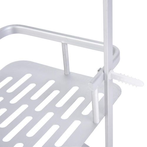 Double Layers Bathroom Toilet Corridor Aluminum Wall Mounted Storage Shelf Rack