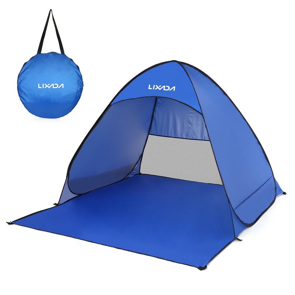 Lixada Automatic Instant Pop Up Beach Tent Lightweight Outdoor UV Protection Camping Fishing Tent Cabana Sun Shelter