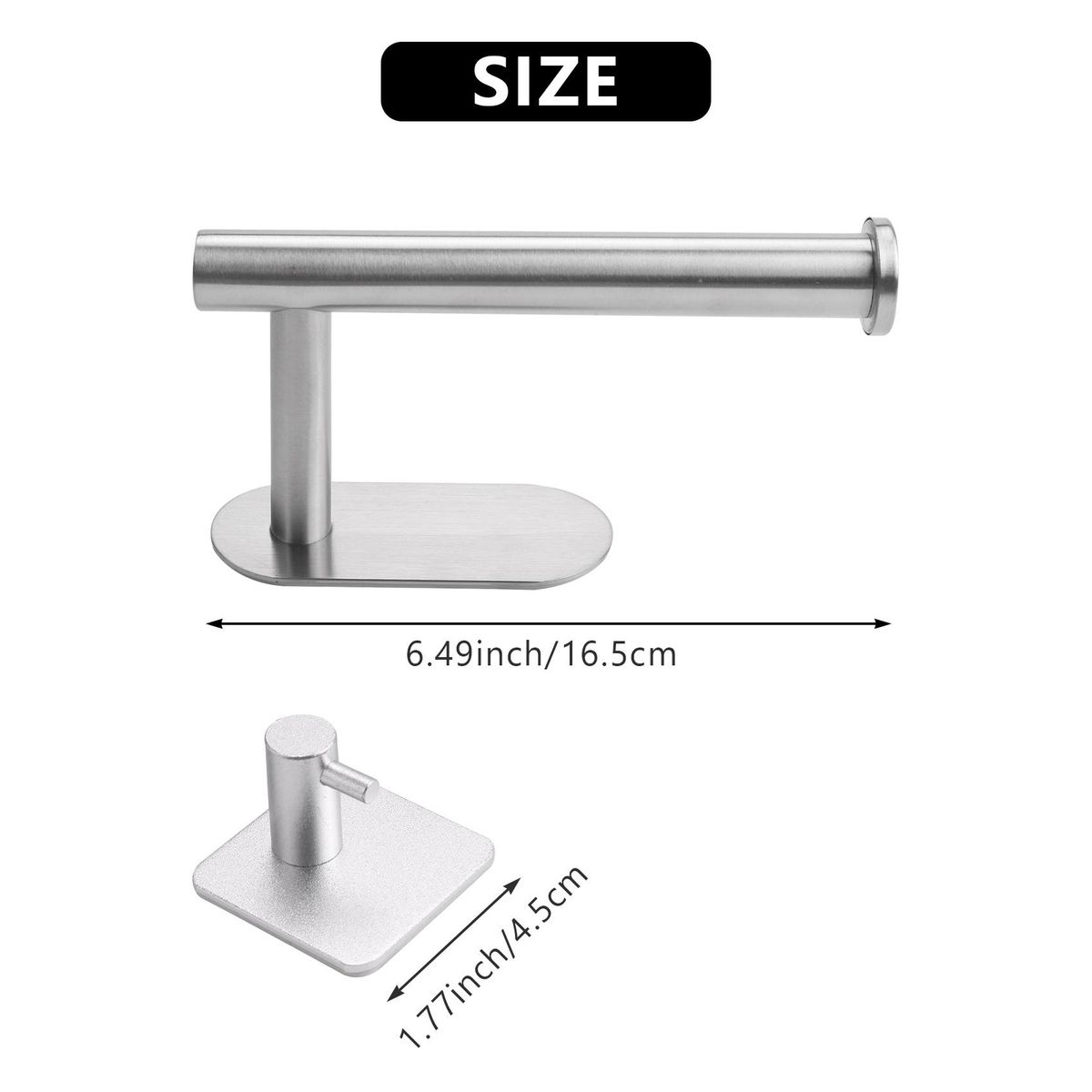 Toilet Paper Holder Self Adhesive Toilet Roll Holder,4