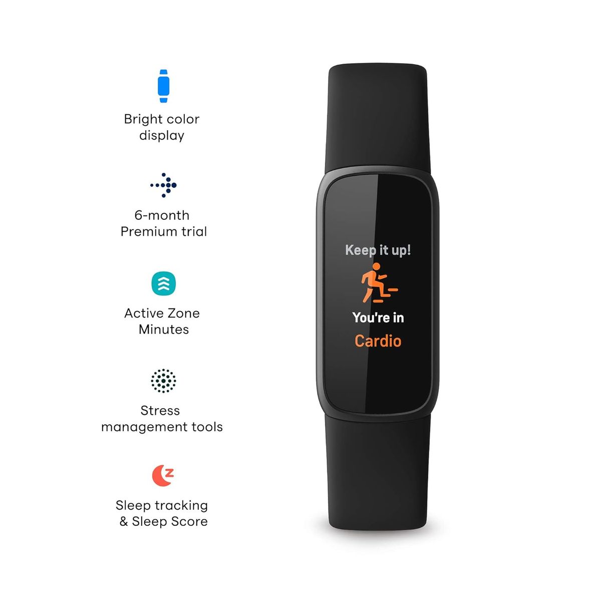 Luxe Fitness Tracker Watch With Stress Management