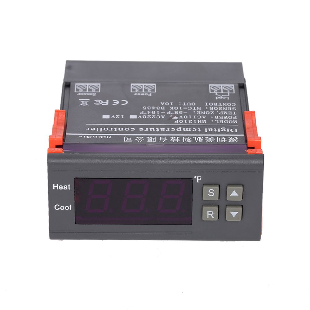 10A 110V Digital Temperature Controller Thermocouple -58~194