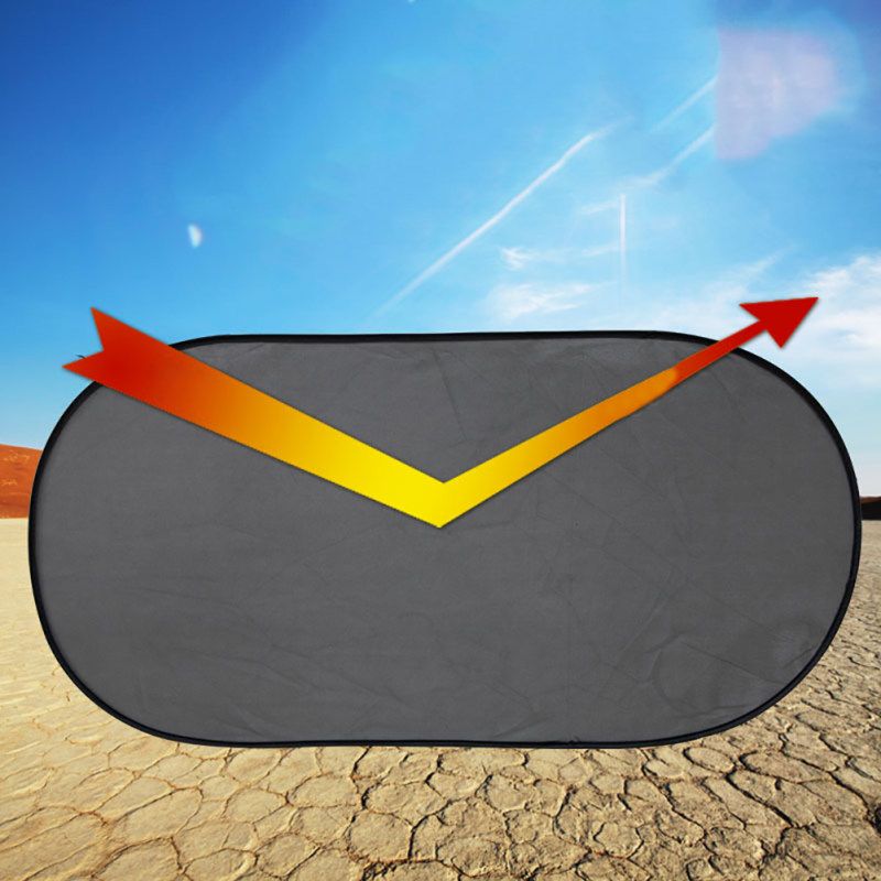 Car Rear Window Sun Visor Shade Cover Shield Sunshade-Black