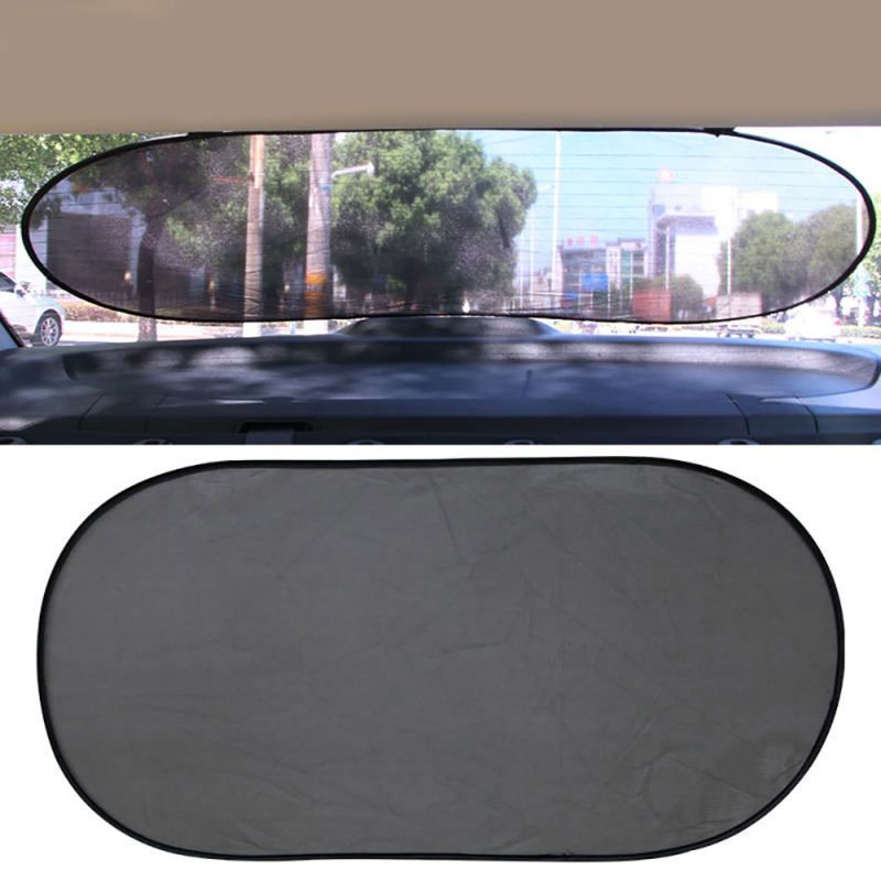 Car Rear Window Sun Visor Shade Cover Shield Sunshade-Black