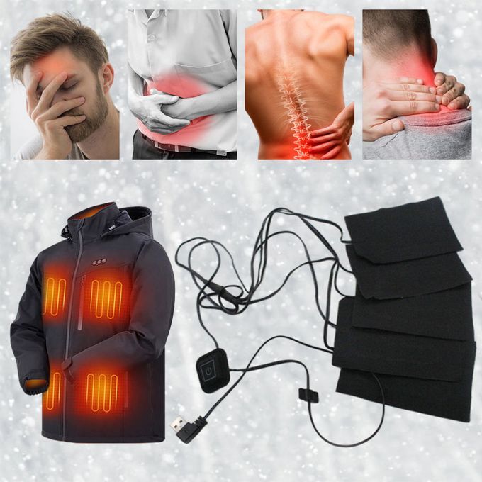 Electric Heating Pads DIY Thermal Clothing Washable Warm 5 In 1
