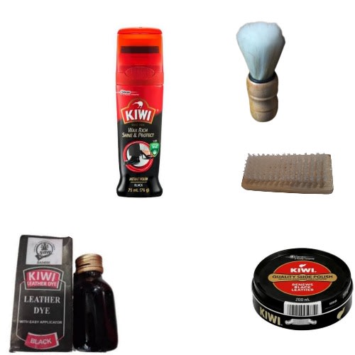 Black Dye + Liquid Polish + 200ml Black Polish & Accessories