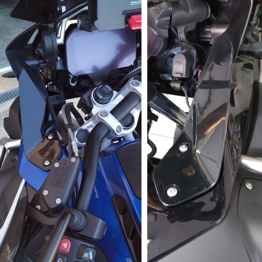 Motorcycle Side Windshield Windscreen Wind Deflector Modified Accessories Replacement for R1200GS R1250GS ADV 2014-2022