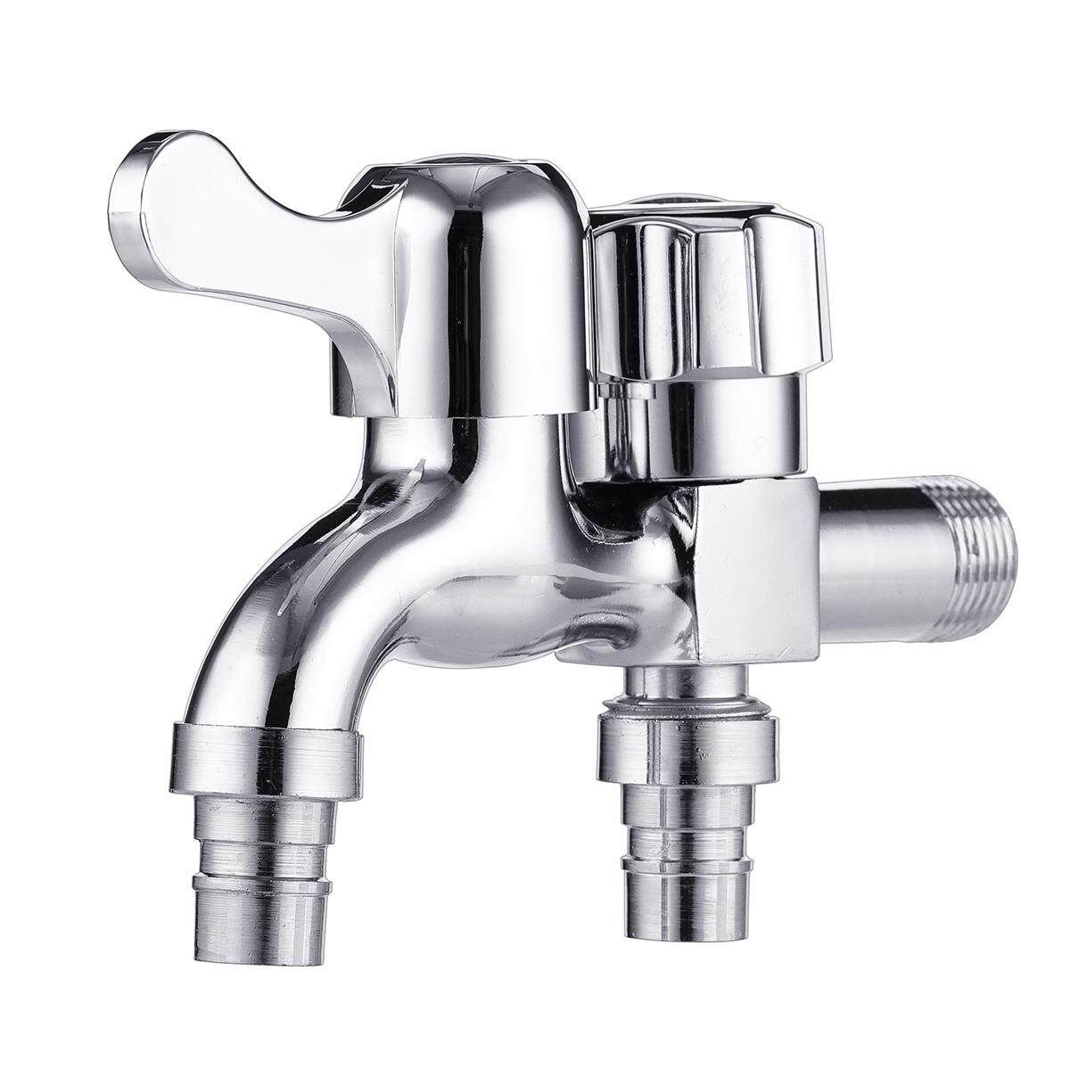 Multifunctional Double Outlet Taps Dual Connect Bathroom Washing Machine Faucet Garden Tap