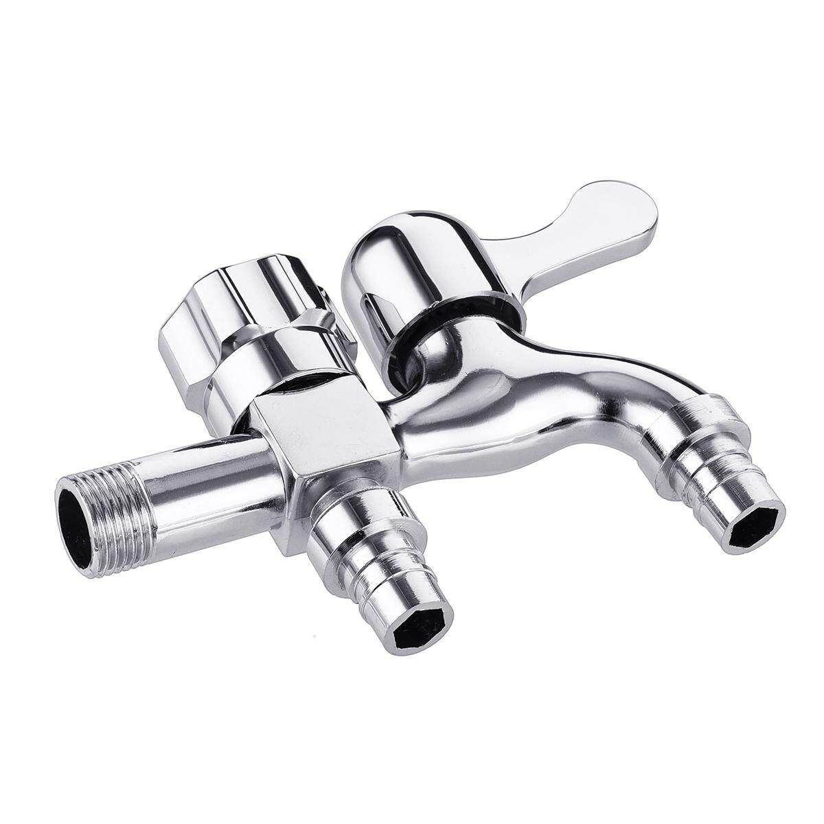 Multifunctional Double Outlet Taps Dual Connect Bathroom Washing Machine Faucet Garden Tap
