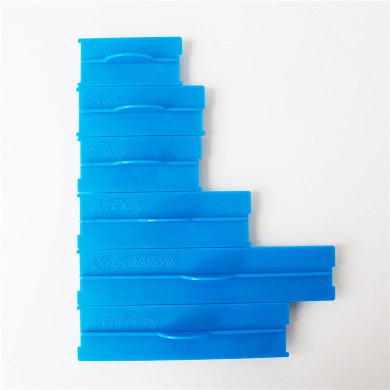 6Pcs Blessing Letter Cake Mold Fondant Chocolate