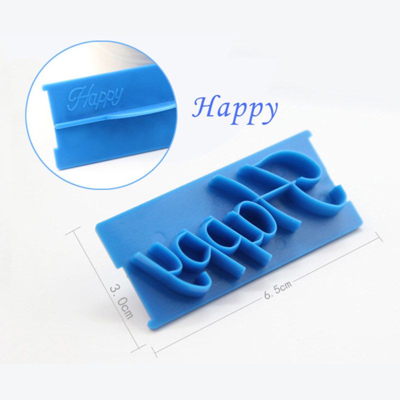 6Pcs Blessing Letter Cake Mold Fondant Chocolate