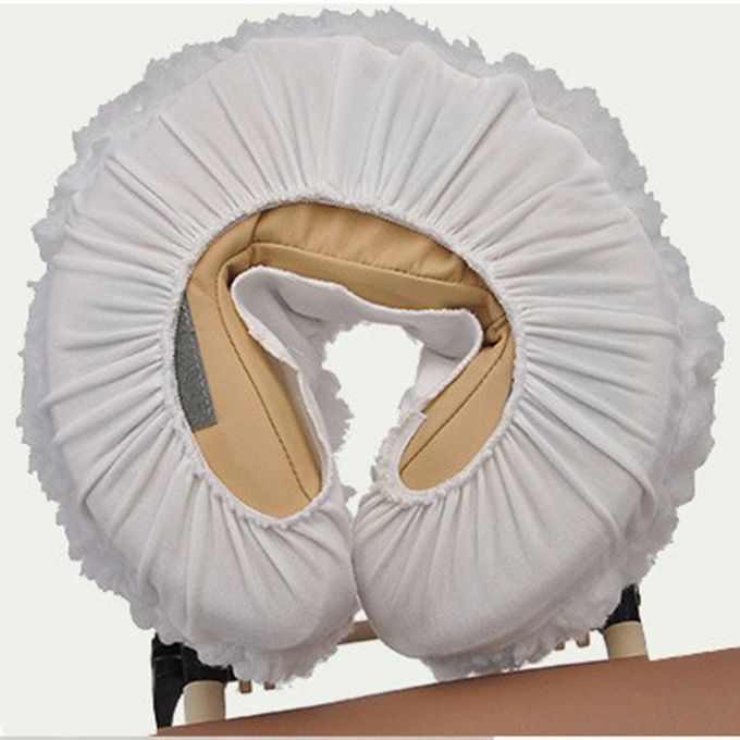 Soft Fleece  Table Bed Chair Headrest Face Cradle Pillow Cover