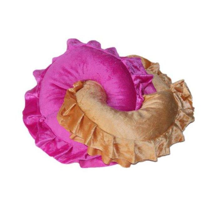 Round  Table Bed Face Cradle Pillow Headrest Cushion Pad Rose