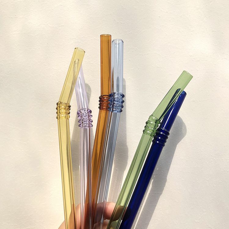 Bamboo Glass Straw High Borosilicate Heat Resistant Straw